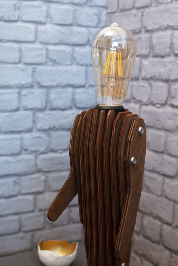 Leuchte Fritz nah Leuchte Fritz in Nahansicht